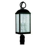 Sea Gull Branford Outdoor Post Lantern - 28.5H in. Obsidian Mist