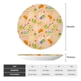 thumbnail image 2 of Zufioo Scandinavian Style Hygge Print Bone China Decorative Plate, Ceramic Dinner Plate with Stand Ceramic Decoration Homewares-8in, 2 of 6