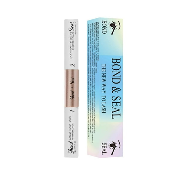 Pestañas postizas Pegamento para pestañas 2 en 1, resistente al agua, pegamento para pestañas en racimo, pegamento para extensión de pestañas para uso durante todo el día(Buy 2 save 10%)