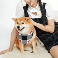 thumbnail image 4 of Kll Heart Black Buffalo Plaid Gingham Dog Bandanas,Triangle Reversible Pet Scarf For Small Medium Large And Extra Large Dogs-Small, 4 of 7