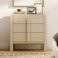 thumbnail image 2 of Modern Wood 3-Drawer Dresser with Curved Profile Design, Mid Century Dresser Organizer Storage for Bedroom,Living room, Entryway, 2 of 7