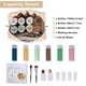 thumbnail image 3 of Bolsa de maquillaje Narwey, organizador de cosméticos de viaje a cuadros, 3 of 6