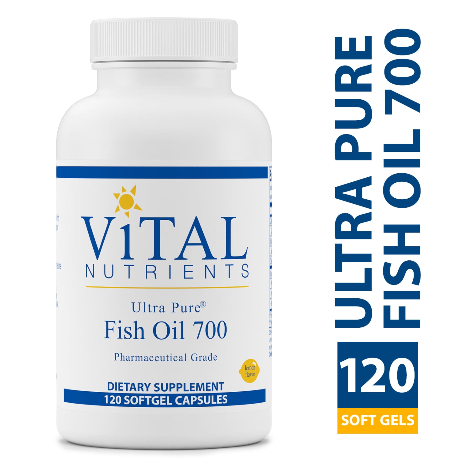 Vital Nutrients Ultra Pure Fish Oil 700 (Pharmaceutical Grade) 120