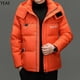 thumbnail image 4 of Chaqueta corta con capucha extraíble y plumón, ropa de diseñador para hombre, chaqueta de invierno con relleno de plumón de pato para hombre, abrigo informal para hombre, 4 of 5