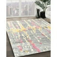 thumbnail image 2 of Ahgly Company Indoor Rectangle Contemporary Tan Brown Gold Abstract Area Rugs, Swatch Sample, 2 of 6