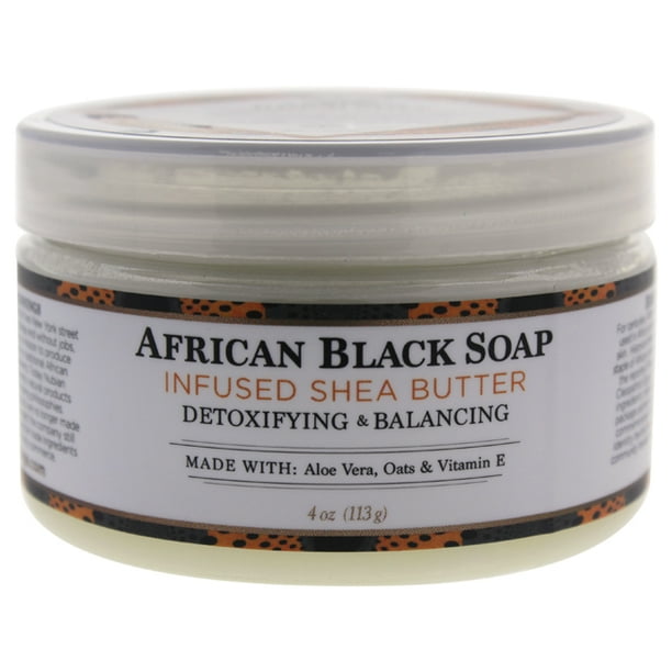 Shea Butter Infused with African Black Soap Extract by Nubian Heritage for Unisex 4 oz Lotion