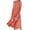 Orange, variant on New Summer Plus Size Dresses for Womens 2024 Fashion Sleeveless Cotton And Linen Round Neck Printed Long Dress
