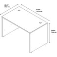 thumbnail image 7 of Scranton & Co 48"x30" Transitional Engineered Wood Shell Desk in Mocha Cherry, 7 of 7