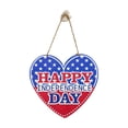 thumbnail image 2 of CuiLiyq 4th of July Wooden Welcome Door Hanger, Patriotic Memorial Day USA 250th Anniversary Sign for Front Porch Wall Entryway Home Decor, 2 of 7