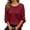 Wine, variant on KHONTS Oversized Sweater for Women 2025 Fashion Crewneck Long Sleeve Pullover Tops Waffle Knit Tops Fall Trendy Sweatshirts XL