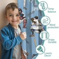 thumbnail image 3 of Blackout Kids Curtains,Light Blue Baseball Players Pattern Childrens Insulated Curtains Set Of 2,Bedroom Essentials,Toddler Room Decor 42"x84", 3 of 5