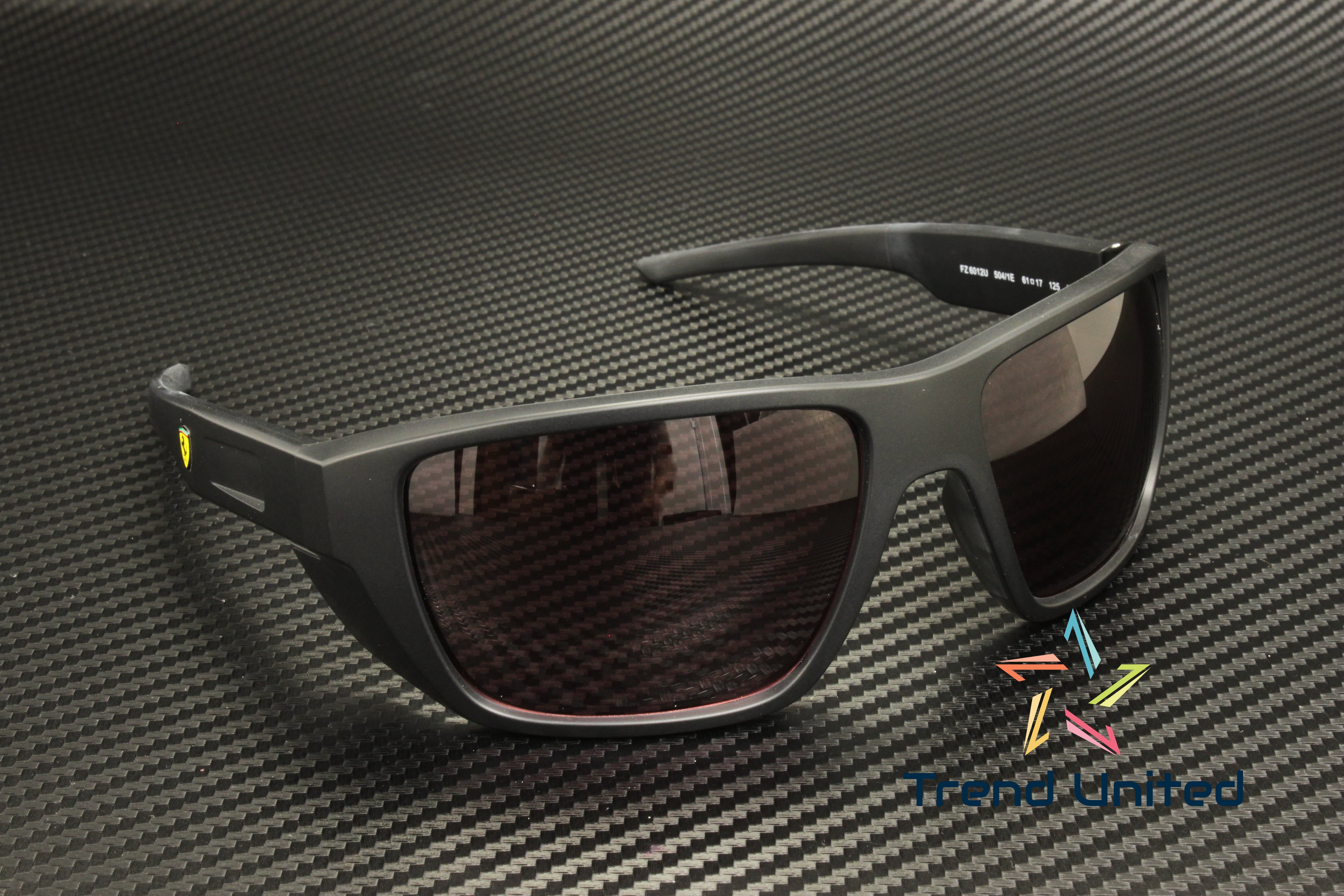FERRARI SCUDERIA FZ6012U 504 1E Matte Black Red 61 mm Men's Sunglasses