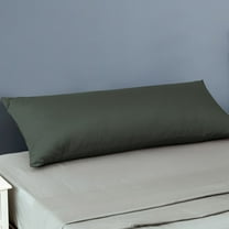 Flxxie Soft Breathable Combed Cotton Sateen, 1 Pack 20x54 inches Body Pillowcase, Charcoal Gray