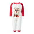 thumbnail image 2 of Family Christmas Pjs Matching Sets Christmas Pajamas Santa Printed Top and Plaid Pants Sleepwear for Family, 2 of 10
