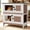 36"L Brown, variant on Aivituvin 36" L Rabbit Hutch Indoor Bunny Cage Outdoor 2 Story Bunny Hutch with Weatheproof Roof Pull-out Tray Ramp Large Guinea Pig Cage on Wheels