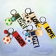 thumbnail image 5 of 5 llaveros creativos de fútbol, llaveros decorativos de fútbol, regalo para fanáticos del deporte, llaveros para hombre y mujer (negro, rojo, azul, amarillo y verde), 5 of 6