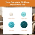 thumbnail image 2 of BlinkL Green Valentine's Day Wicker Decorative Balls 36 Count, 2 of 7