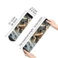 thumbnail image 4 of Fuzoiu Wolf Family Winter Wonderland Print Adult Socks, Crew Moisture-wicking Socks, Unisex Cushion Crew Socks,Casual Sports Ankle Socks, 4 of 7