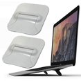 thumbnail image 1 of Soporte elevador p/teclado, ergonómico, inclinablesoporte elevador p/comp., invisible tel. y mini alm. laptop, soporte plegable tabletas y montaje notebookenfriador MacBook Dell HP (2, blanco), 1 of 3