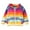 Dark Purple, variant on Mercatoo Kids Girls Rainbow Striped Hoodies Cute Zip Up 𝐇ooded Jackets Long Sleeve Cotton Fall Winter Trendy Hoodie Pocket