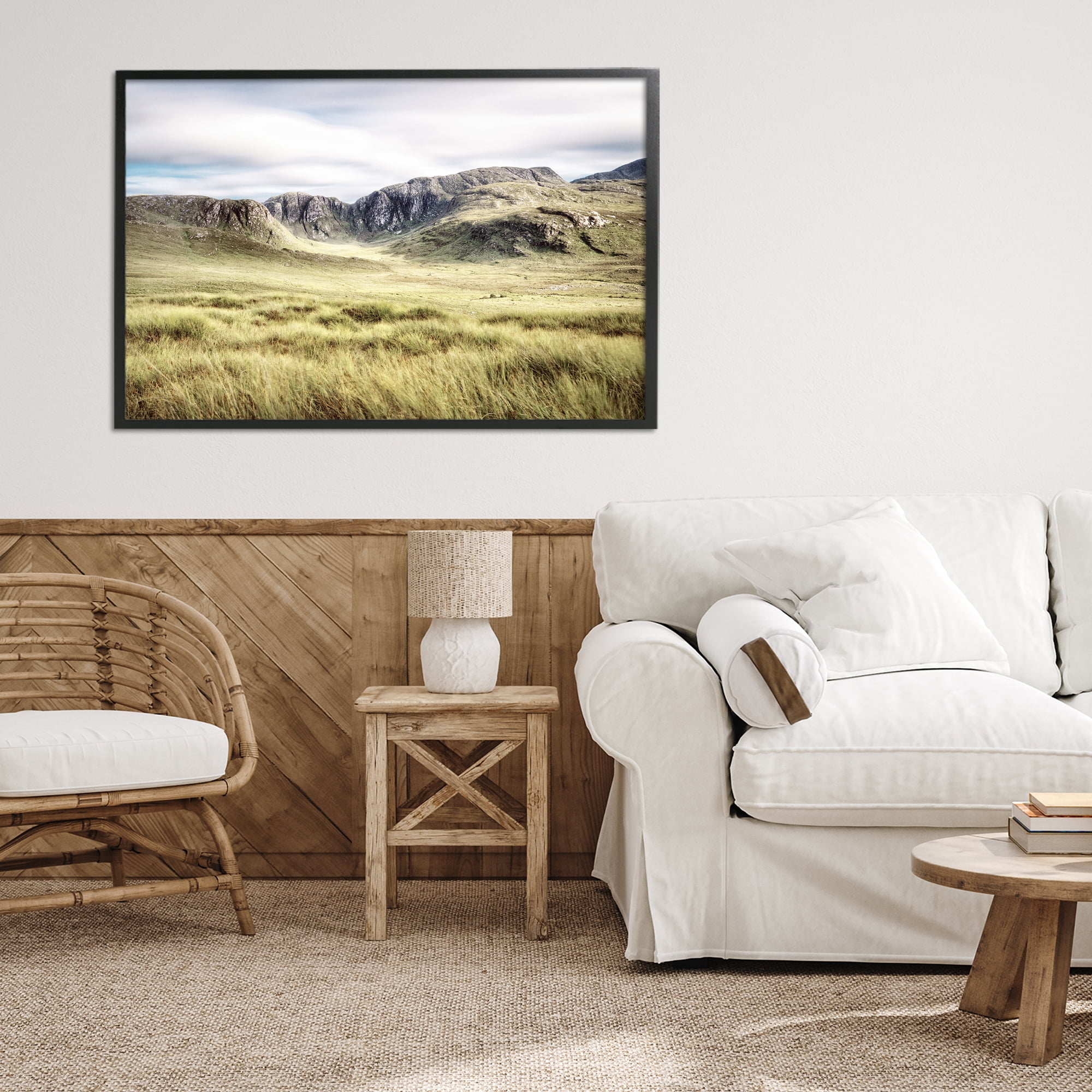 Stupell Industries Irish Countryside Hills Black Framed Giclee Art, design by Andy Amos
