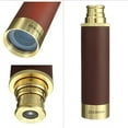 thumbnail image 2 of Catalejo de latón pirata de 25 x 30, telescopio de enfoque variable, monocular de mano plegable con versión diurna y nocturna para niños, regalos, viajes, senderismo, caza, navegación pirata Ormromra FLD-2538, 2 of 7