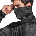 thumbnail image 4 of Havenx Uv Protection Shirts for Men Texture Print Long Sleeve Rapid Dry Hoodies with Mask Hooded Upf 50+ Hoodie Shirt Fishing Casual Summer Lightweight Hiking Blouses,Gray L, 4 of 5