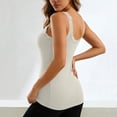 thumbnail image 5 of BUIGTTKLOP Women's Lace Camisole Tops Square Neck Ribbed Tank Top Adjustable Wide Straps Sleeveless Summer Cami Shirt, 5 of 6
