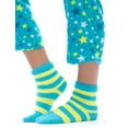 thumbnail image 4 of #FollowMe Printed Microfleece Button-Front PJ Pant Set with Socks  Soft & Stylish Sleepwear (Blue - Starry, 3X), 4 of 4