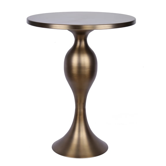 24" x 19" Matte Golden Bronze Accent Table
