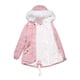 thumbnail image 1 of Chaqueta de algodón de talla grande para mujer, de longitud media y larga, con forro polar, chaqueta de invierno cálida y holgada para mujer con cuello de piel, 1 of 6