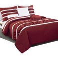 thumbnail image 1 of Mocassi 12-Piece Comforter Set, Isabella Bedding Collection includes 6-Piece Smart Sheet Set, Matching Shams & Decorative Pillows, Full/Queen, Burgundy, 1 of 6