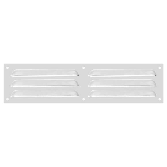 Cubierta de ventilación de aluminio Uxcell, cubierta de rejilla de ventilación HVAC con louver, malla incorporada para el hogar 4x16 pulgadas
