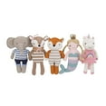 thumbnail image 4 of Cuddle Me Deer 100% Cotton Knitted Plush Toy Penelope Brown/Pink, 4 of 4