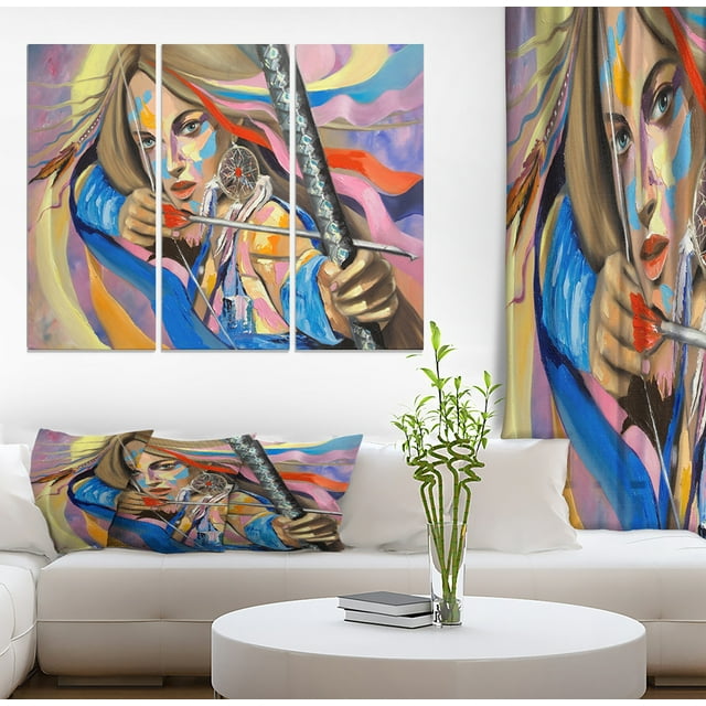 Design Art - Attrape-Rêves Portrait de Femme