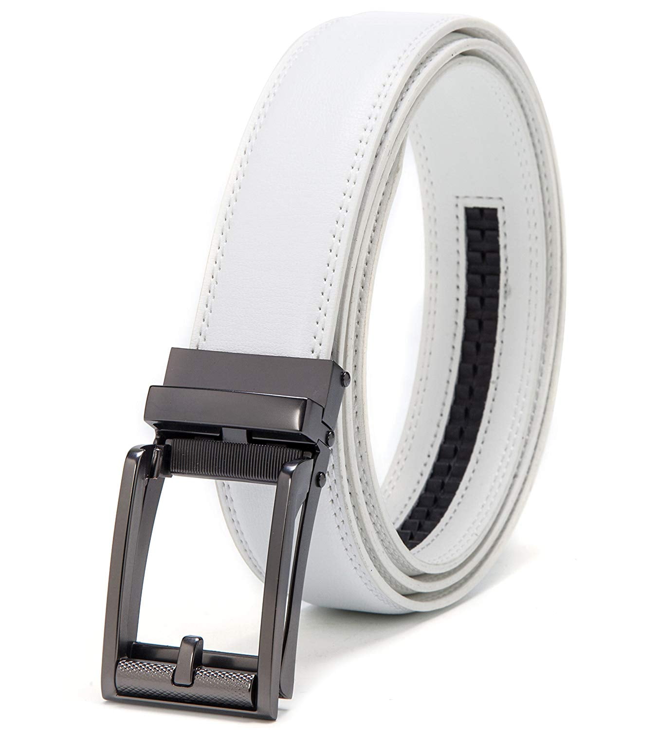 uxcell Mens Dress Belt with Single Prong Buckle Classic Design Black Width 1 1//4
