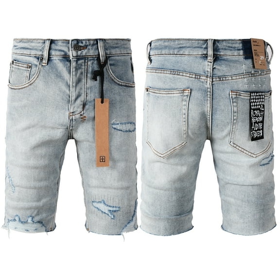 New Ksubi Men's Jeans Shorts 2025 Men's Fashion Casual Slim Fit Denim Shorts Ripped Short Jeans Below Knee