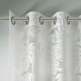 thumbnail image 5 of Madison Park Leilani Palm Leaf Burnout Window Sheer in White, 5 of 5