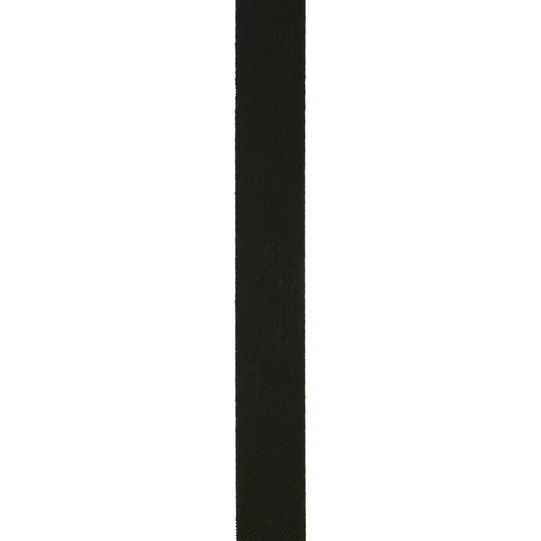 Offray Outdoor Ribbon, Black 5/8 Inch Woven Acetate, 21 Feet for