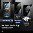 thumbnail image 4 of Entronix Privacy Tempered Glass Screen Protector for Apple iPhone 14, Camera Lens Protector with Anti-Spy Tempered Glass Film, 3-Pack, 4 of 7