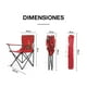 thumbnail image 2 of 5 Sillas De Playa Alberca Camping Exterior Plegable Y Funda rojo, 2 of 7