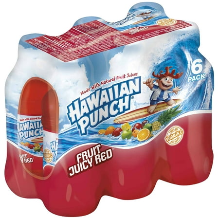 Red Fruit Punch - Hawaiian Punch Juicy Red, 10 Fl Oz, 24 Ct