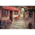 thumbnail image 2 of Manning, Ruane 18x13 Gold Ornate Wood Framed with Double Matting Museum Art Print Titled - Bar du Marche, 2 of 4