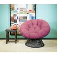 thumbnail image 4 of Papasan Chair with Purple cushion and Gray Wicker Resin Frame, 4 of 5