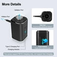 thumbnail image 4 of Portable Air Pump for Inflatables,Electric Ultra-Mini Pump Tiny Pump,2400mAh Rechargeable Inflate Deflate Pump with Camping Light for Pool Floats,Air Mattress,Sleeping Pads,Vacuum Storage Bags,Black, 4 of 7