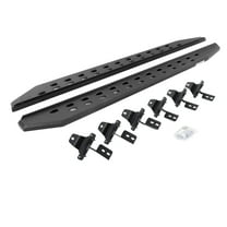 Go Rhino 69450673ST RB20 Slim Line Running Boards with Mounting Bracket Kit For Jeep 18-24 Wrangler Fits select: 2018-2019,2021 JEEP WRANGLER UNLIMITED