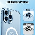 thumbnail image 6 of Shockproof Designed Case for iPhone 13 Pro Max, Full Body Protective Clear iPhone 13 Pro Max Case Compatible with MagSafe, Aluminum Alloy Frame, Black, 6 of 8