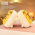 thumbnail image 4 of 1 juguete de peluche de tigre súper suave de 19,7", animal de peluche mullido de tigre gordito, adorable almohada de tigre de felpa para niños o decoración del hogar, 4 of 5