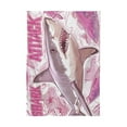 thumbnail image 2 of YAZAOO Square Tablecloth Pink Sharks Pattern Tableclothes, 2 of 9