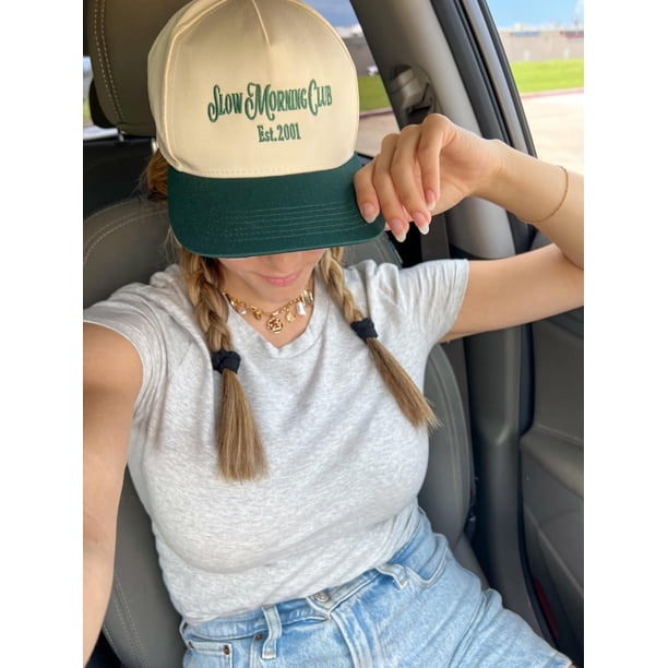 Vintage Canvas Snapback Hat - Adjustable Two Tone Cap for Men Women Funny Two Tone Vintage Canvas Snapback Hats Men Women Trendy  main image 4